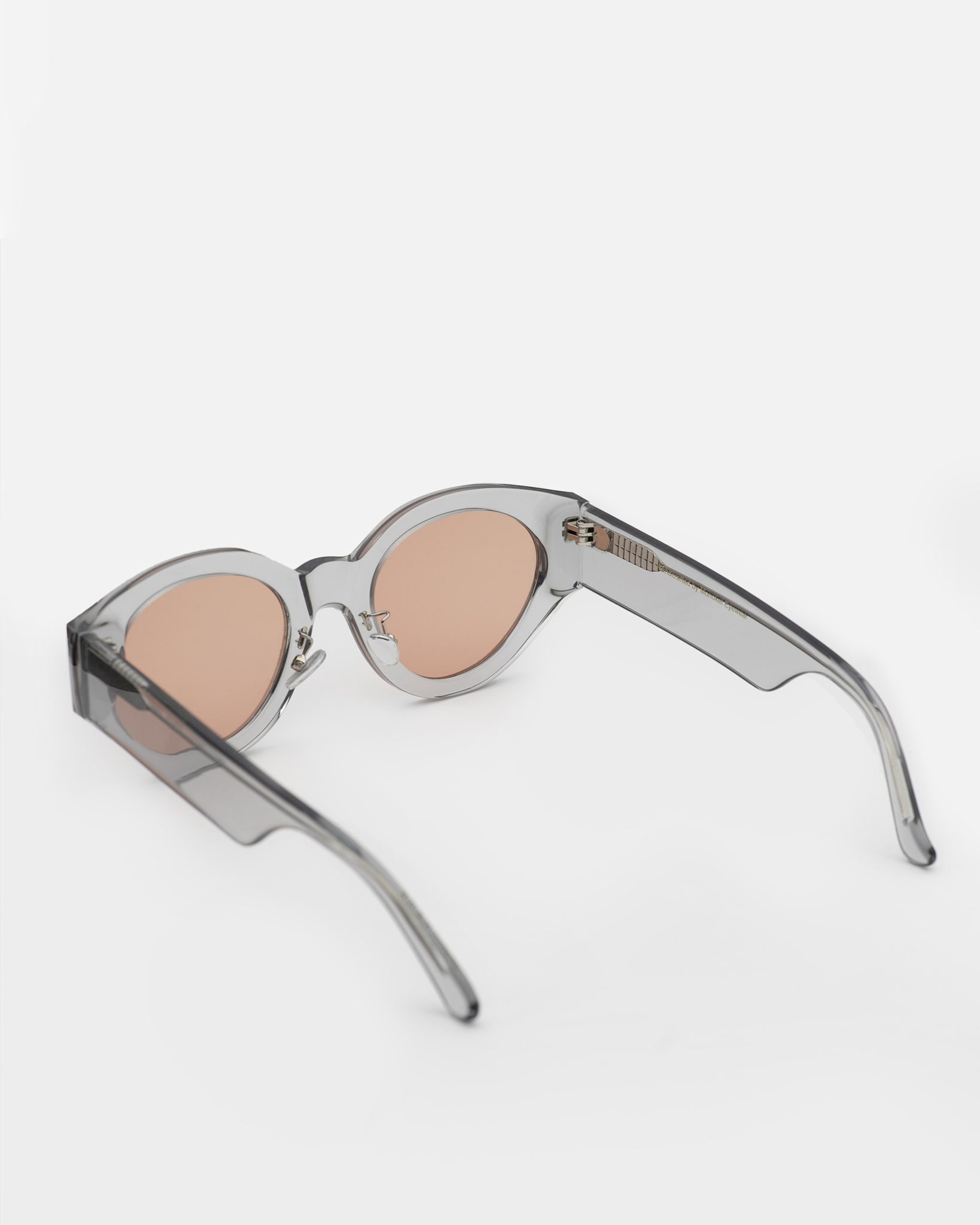 Polly Grey - orange solid lens