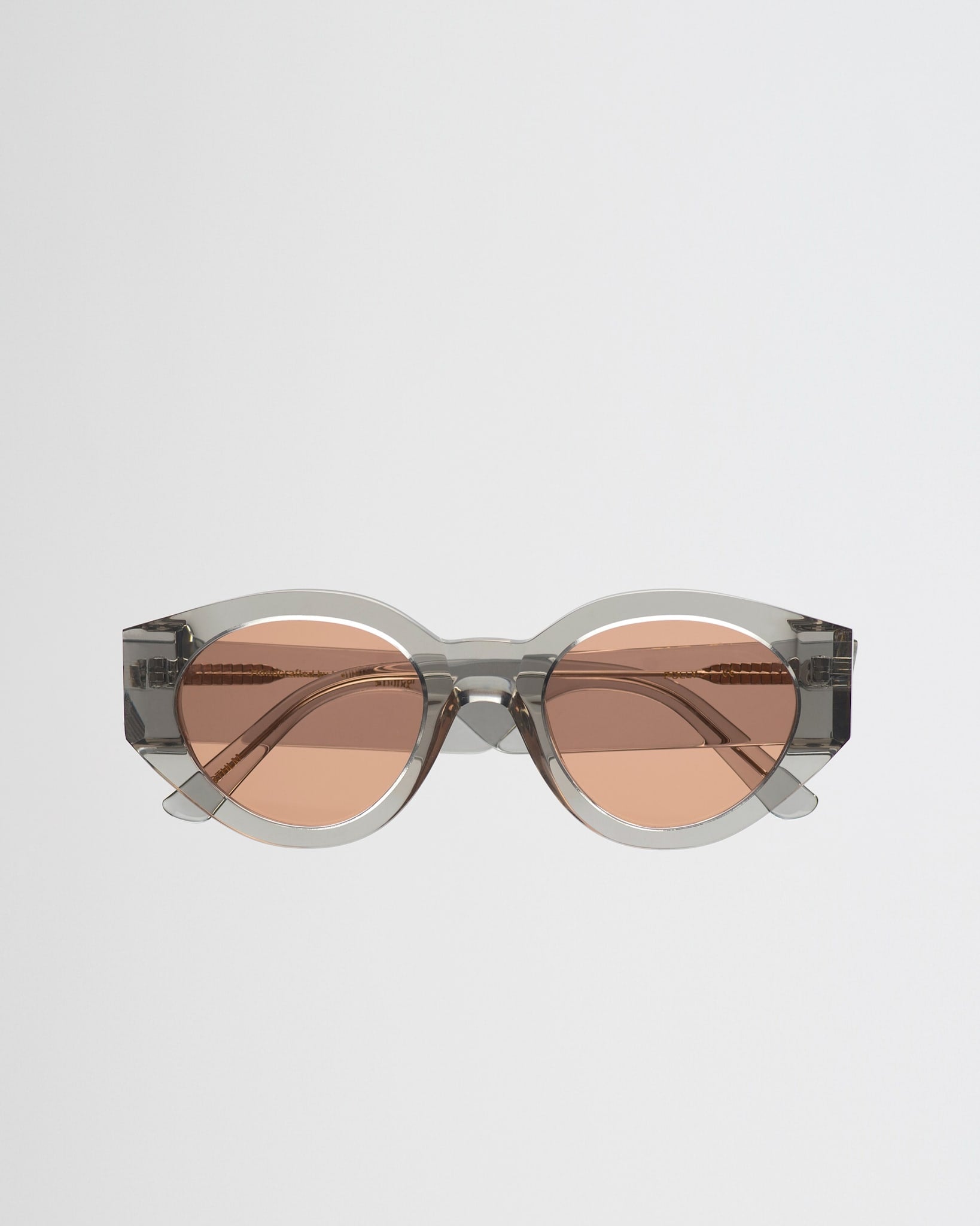 Polly Grey - orange solid lens