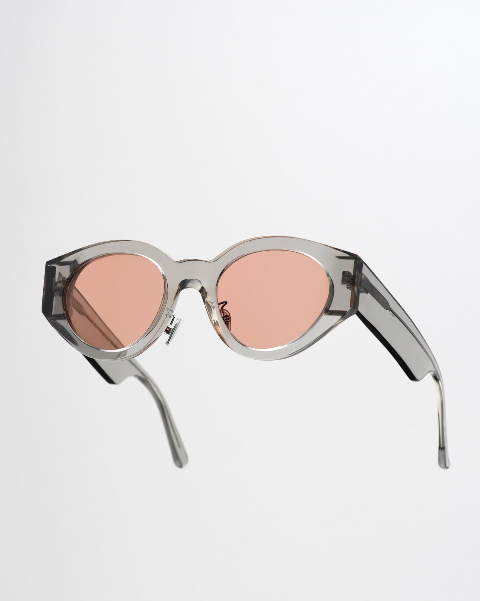 Polly Grey - orange solid lens