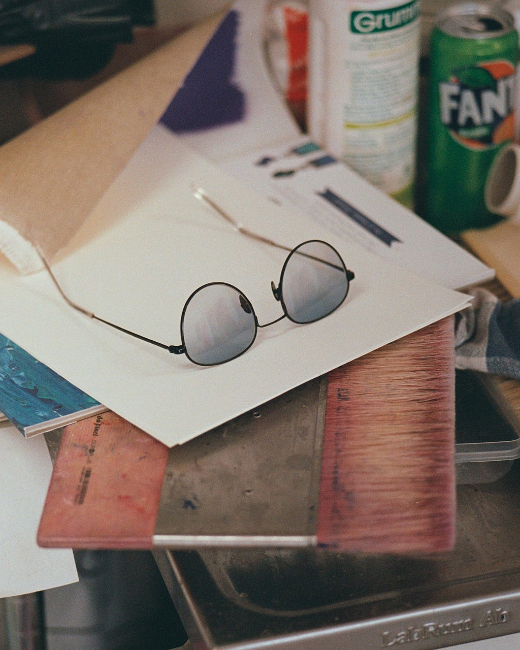 Rio Black - blue gradient lens