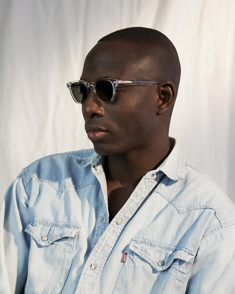 River Crystal - green solid lens