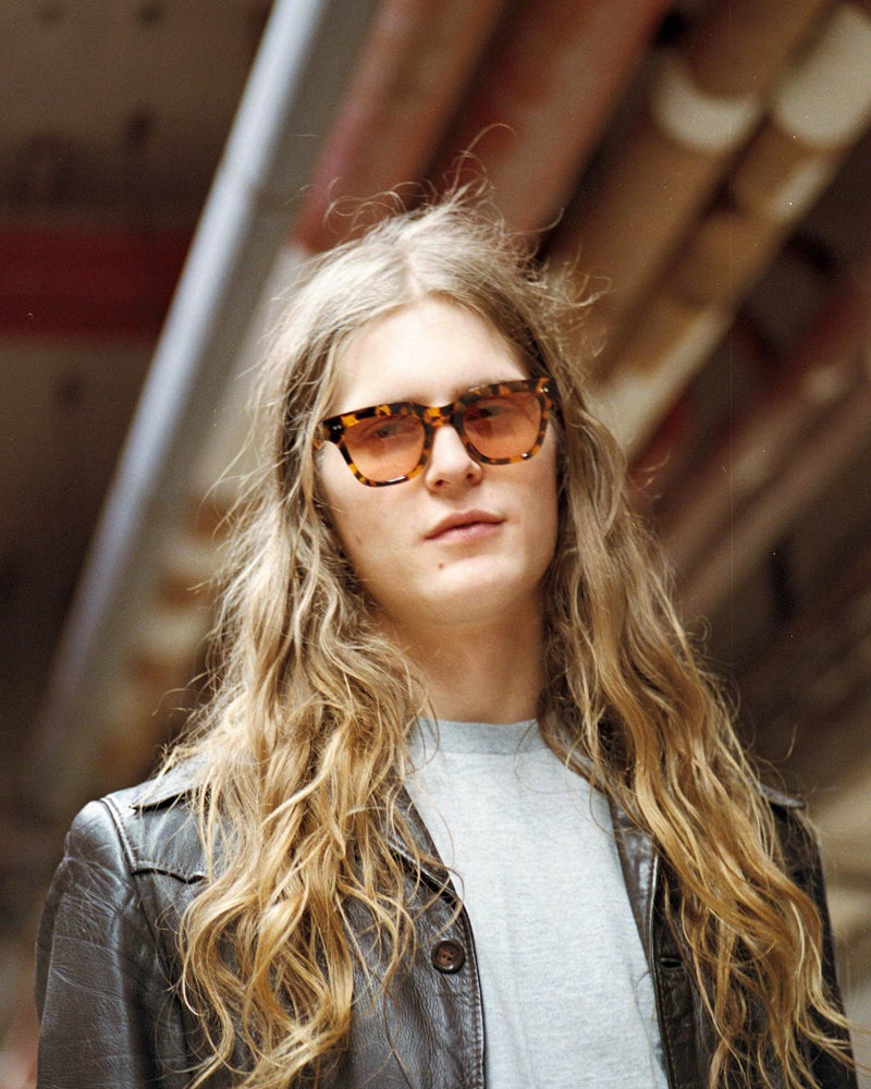Ellis Havana - orange solid lens